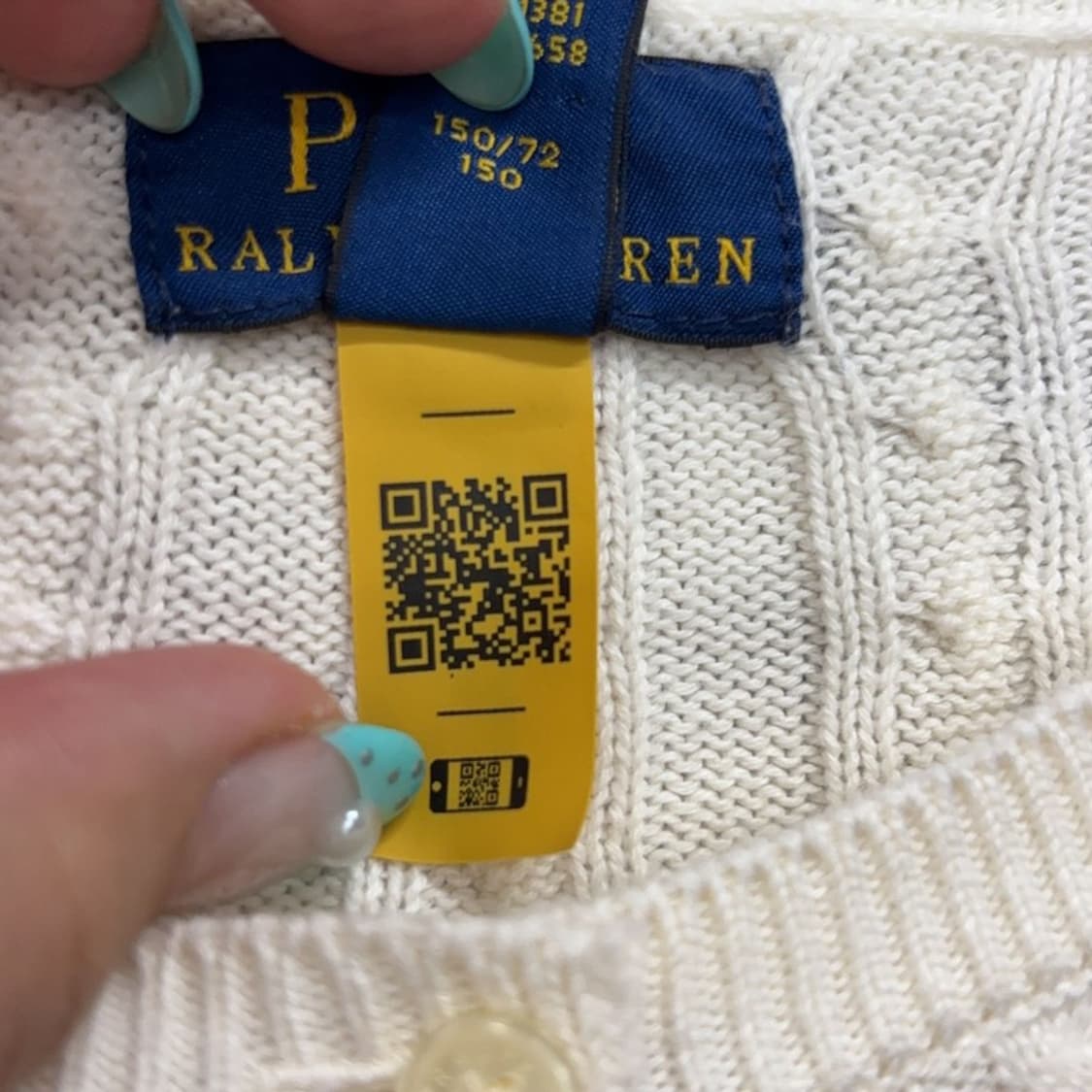 폴로 랄프로렌 신형 QR 핑크포니 꽈배기 니트 가디건 85 P00359 상품이미지4