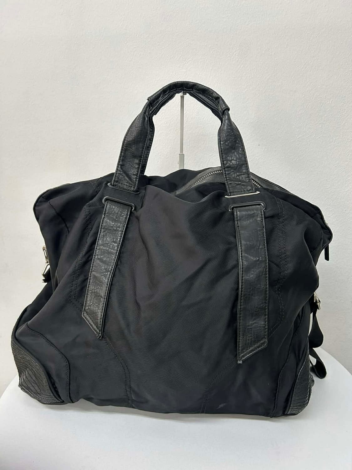 디젤 나일론 가죽 트리밍 빅 쇼퍼 토트백 여행 가방 상품이미지4