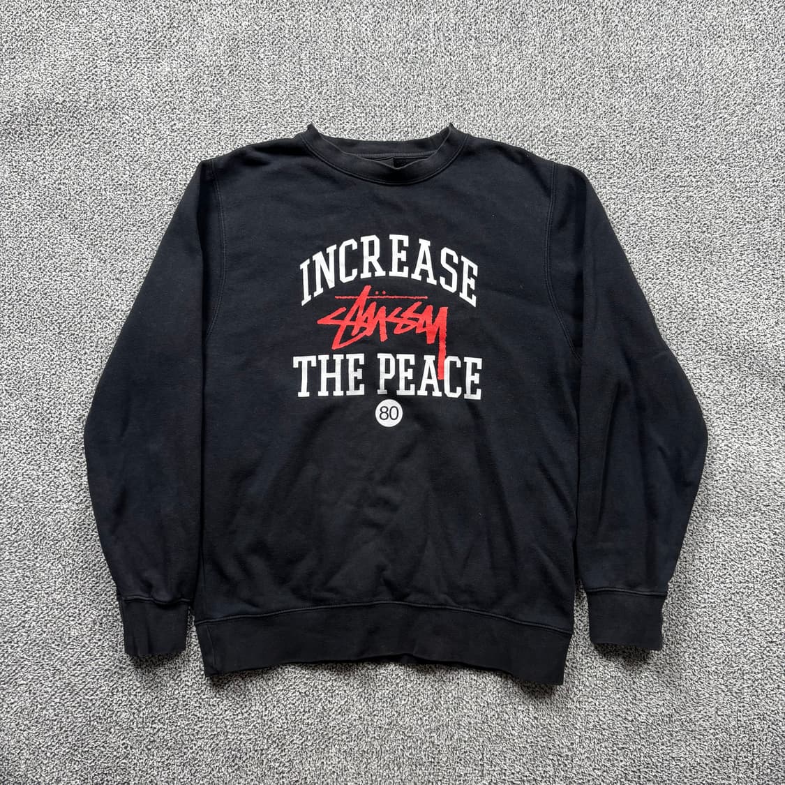 스투시 increase The peace 빅로고 맨투맨 상품이미지1