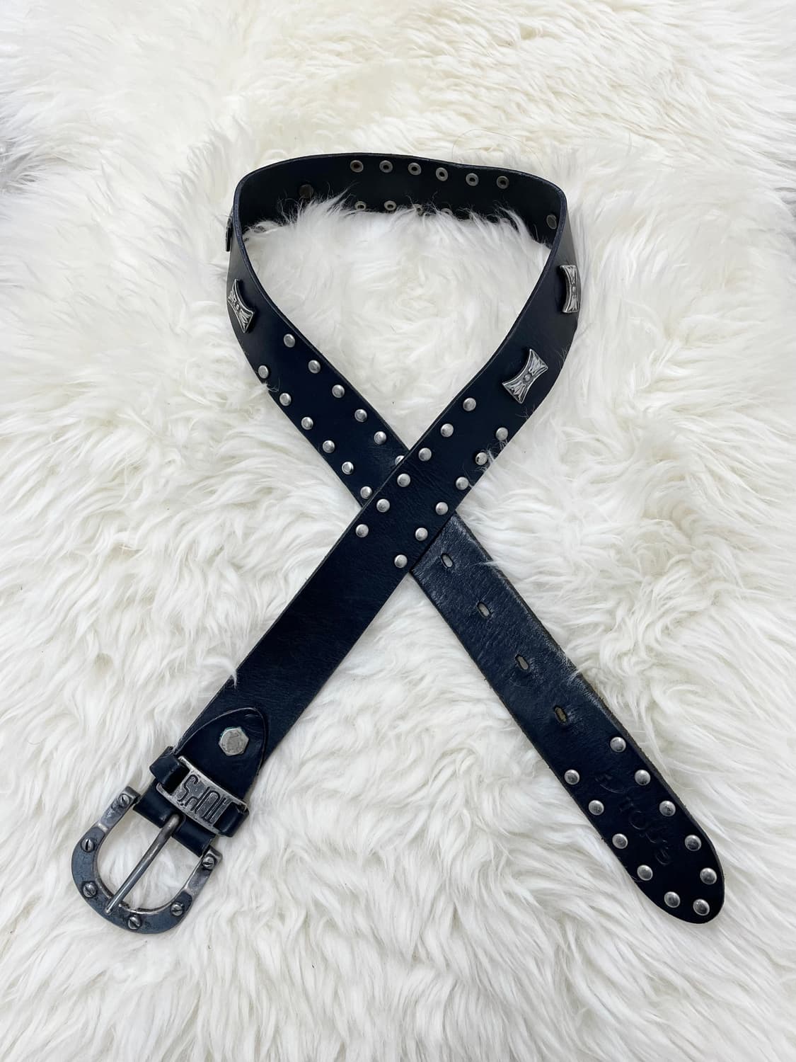 Top's 리얼레더 볼드 스터드 버클 벨트 상품이미지1