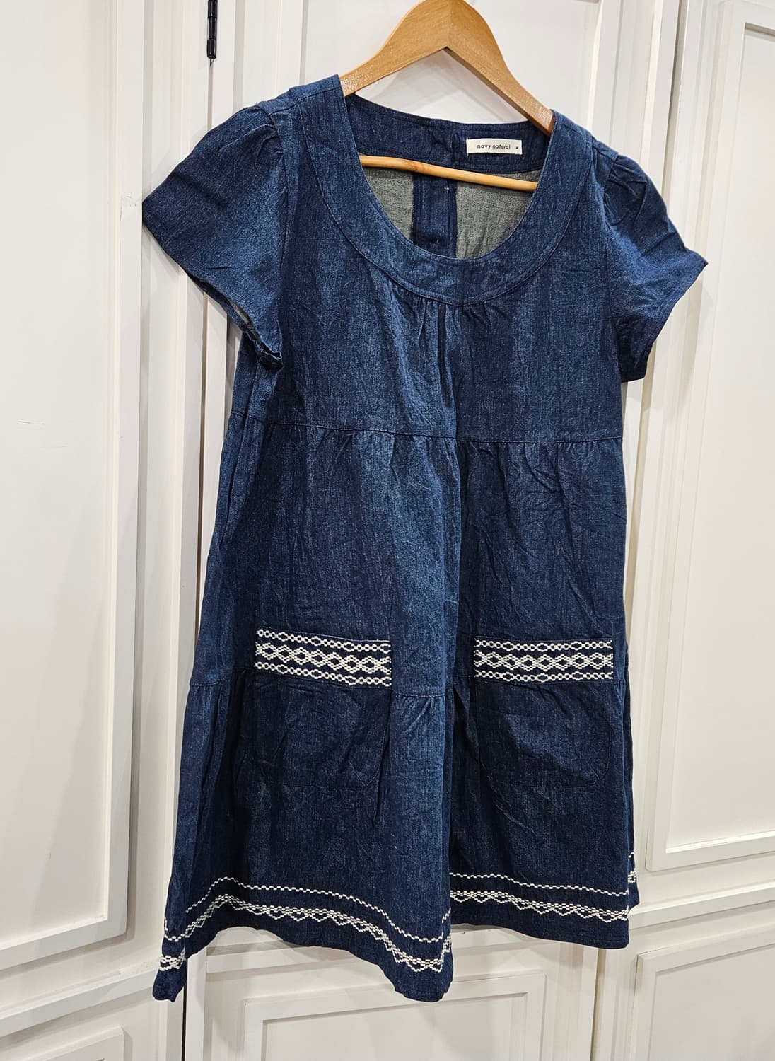 navy natural 데님 원피스 상품이미지2