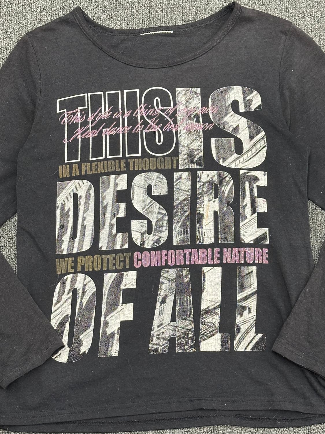 M)Japanese vintage 여성 y2k 그래픽 롱슬리브 상품이미지3