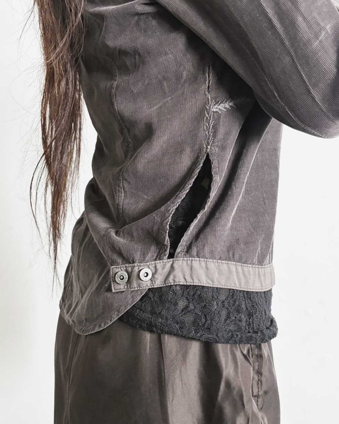 디젤 코듀로이 본디지 스트랩 블라우스 상품이미지3