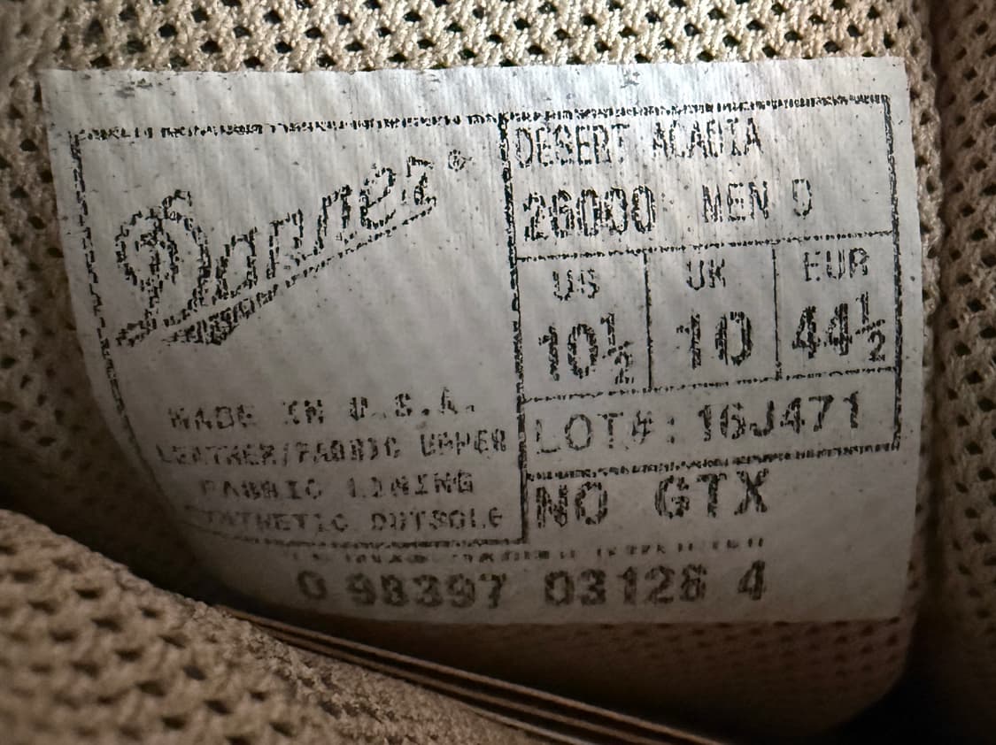 [새상품] Danner 사막화 부츠 10.5(D) 280-85 상품이미지4