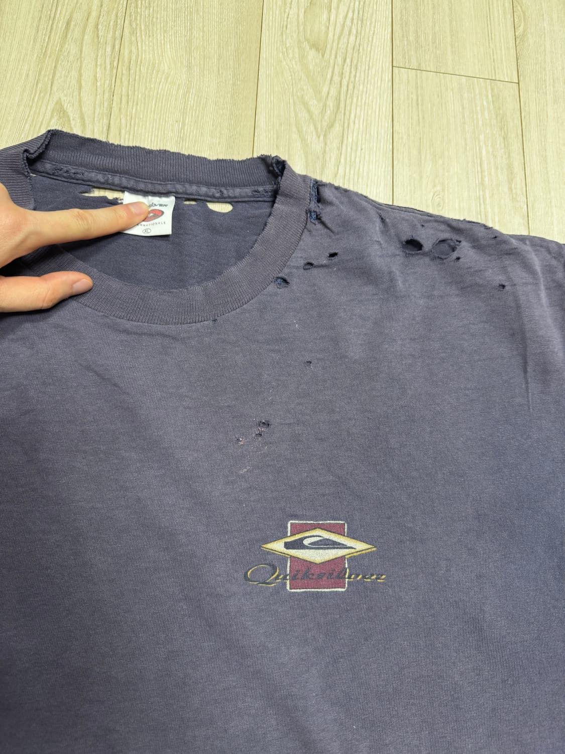 빈티지 트레쉬드 퀵 실버 티셔츠 상품이미지2