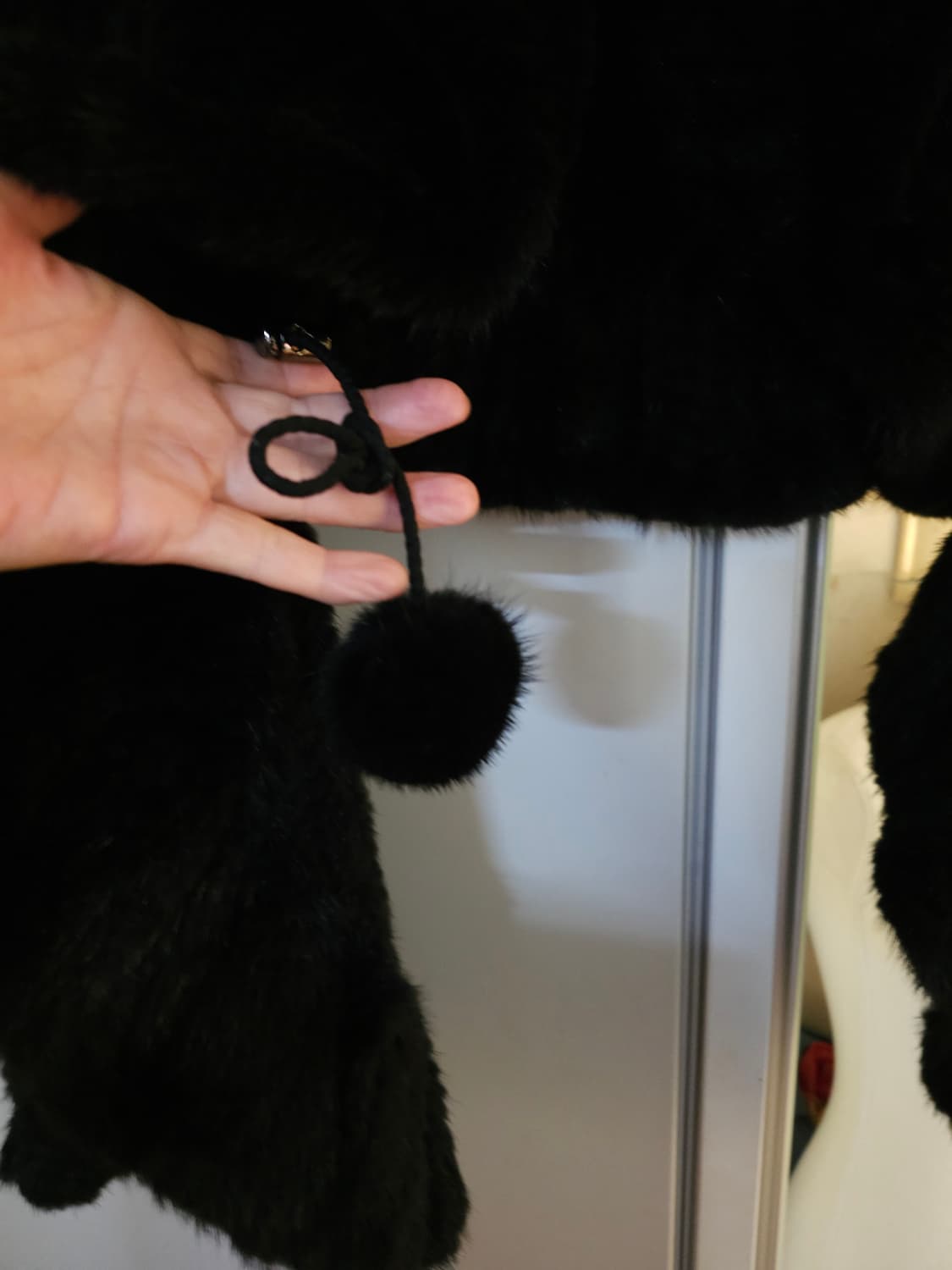 블랙 밍크 숄 볼레로 스타일 상품이미지4