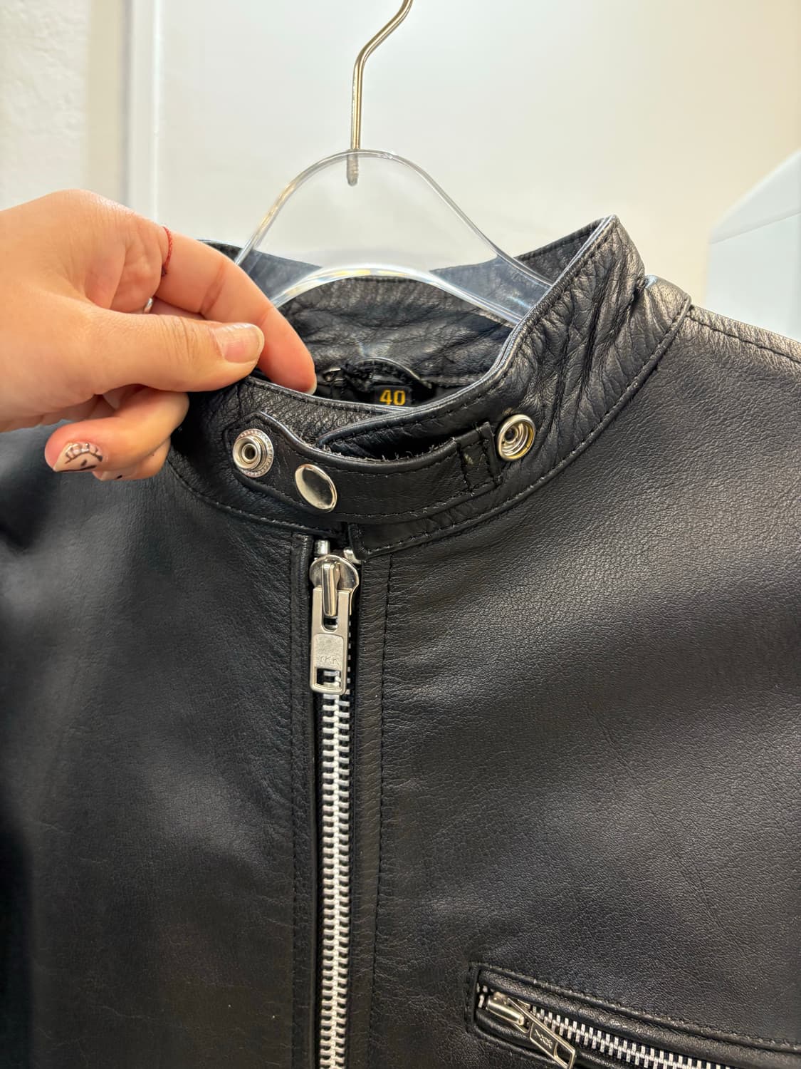 Vintage leather jacket 40 상품이미지2