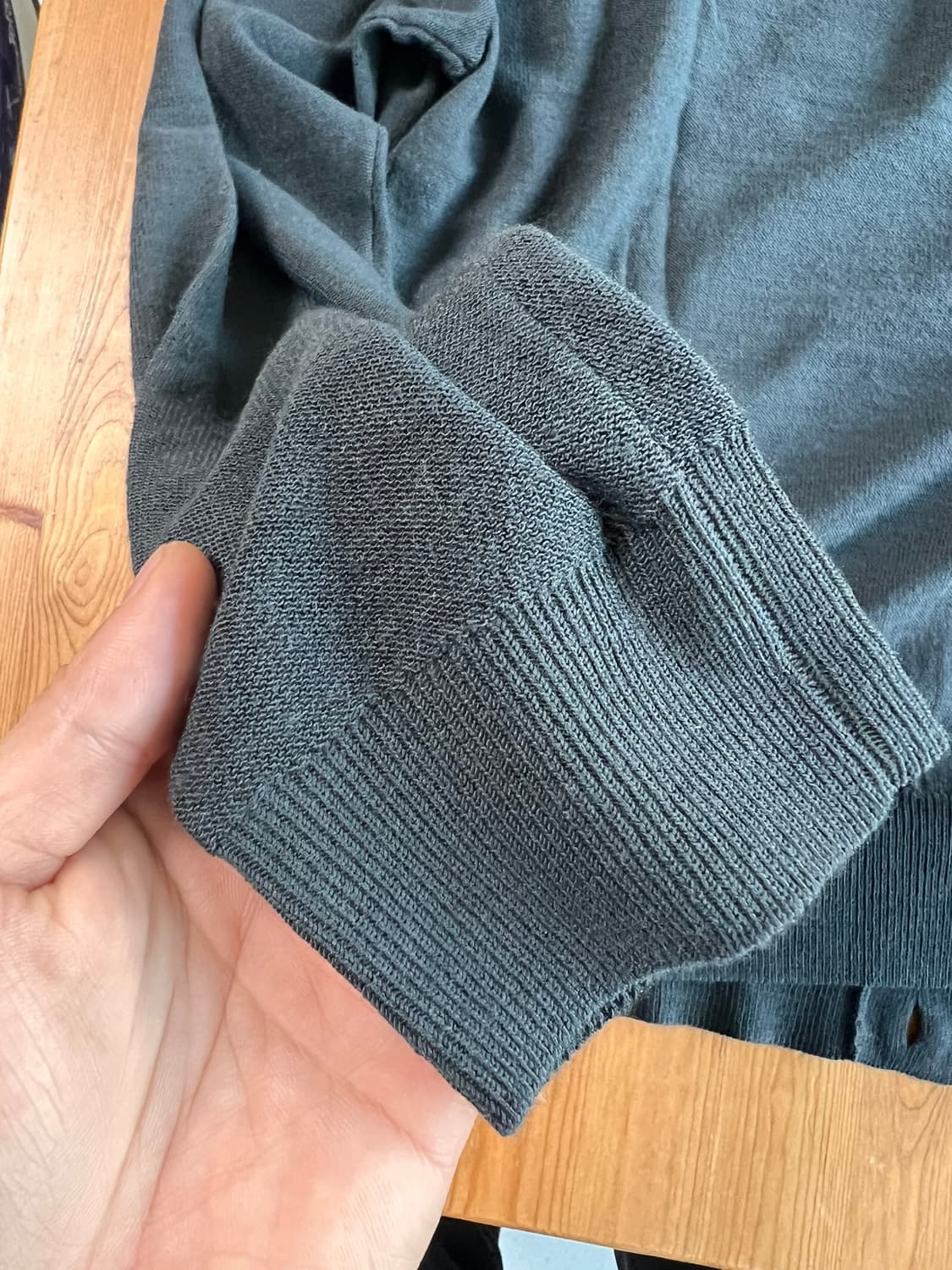 르메르 울 릴렉스드 트위스트 가디건 카본  (S) 상품이미지5