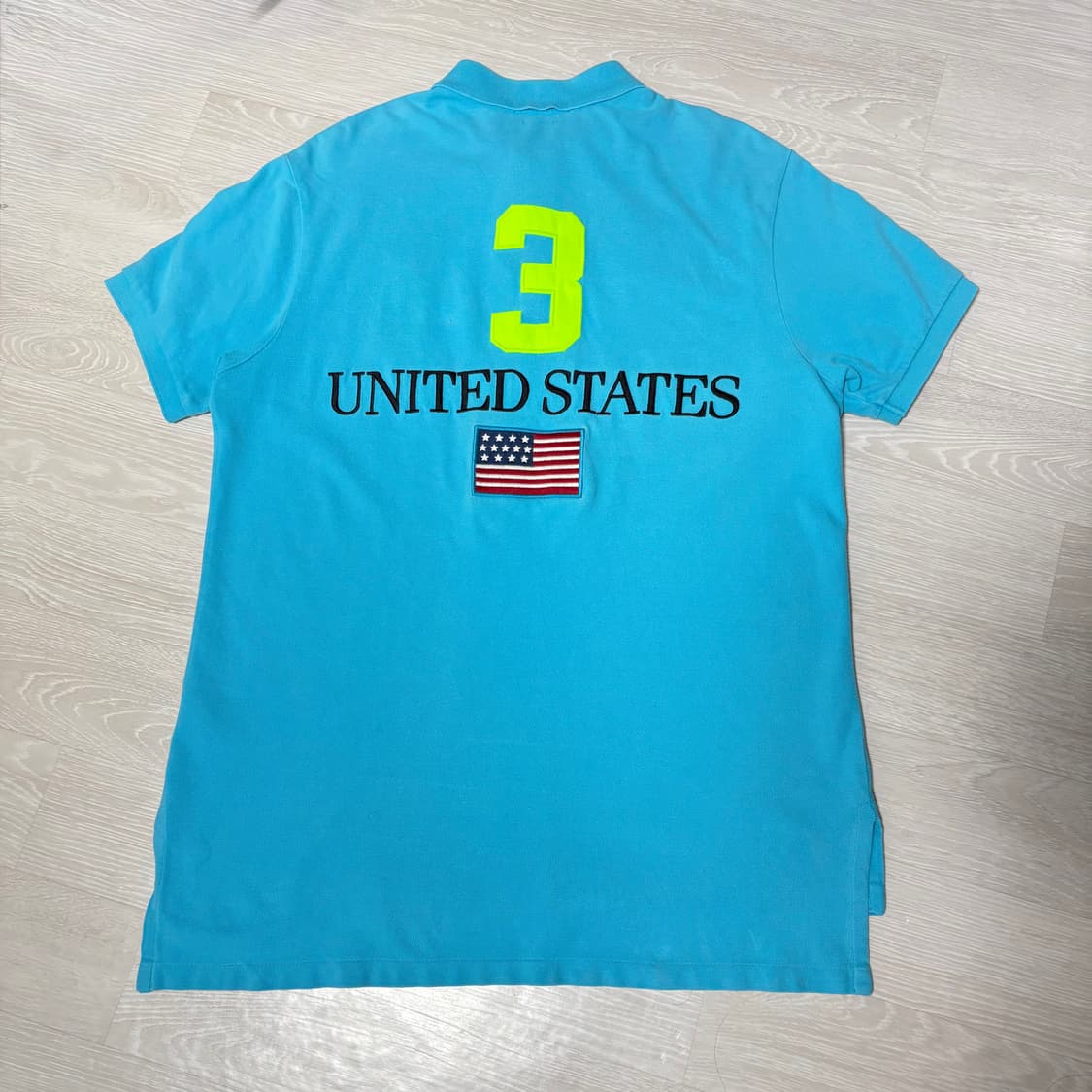폴로 빅포니 성조기🇺🇸 치프키프 하늘 Pk 티셔츠 상품이미지2