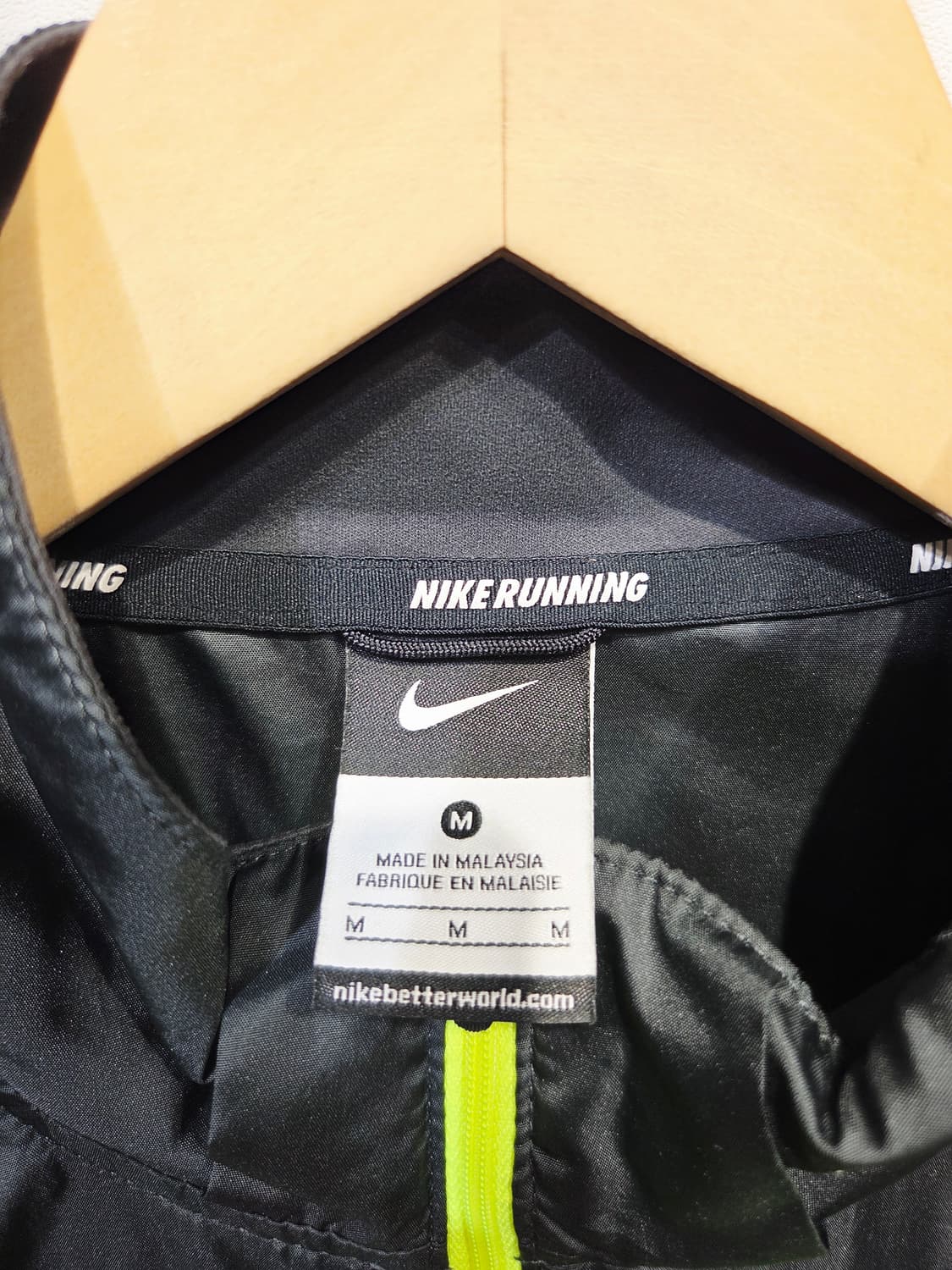 나이키 블랙/형광 윈드러너 바람막이 자켓_M 상품이미지5