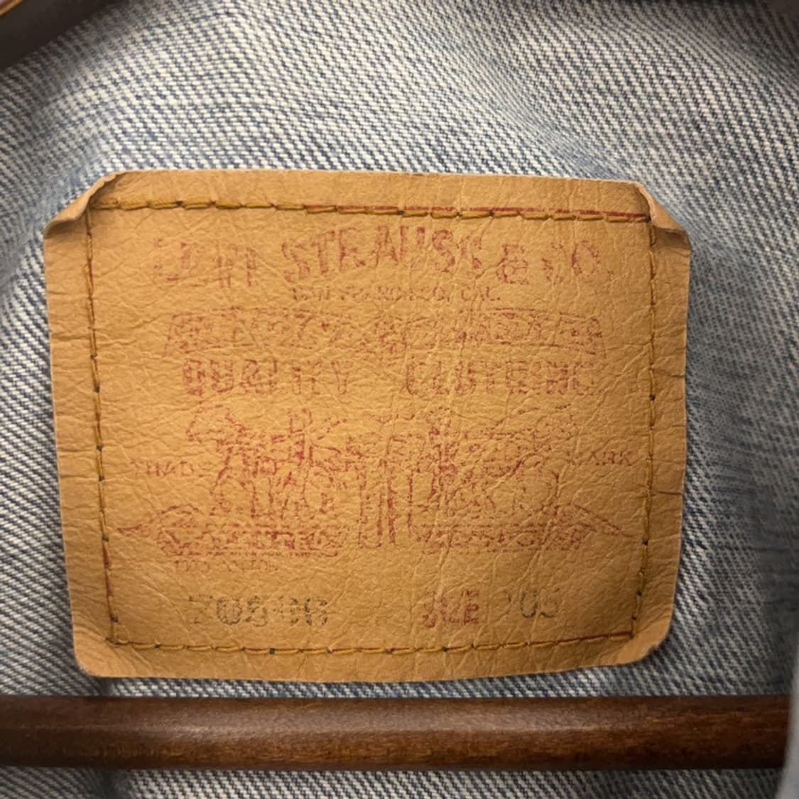 리바이스 빈티지 컨트리 트러커 그런지 데님 조끼 105 C09015 상품이미지4