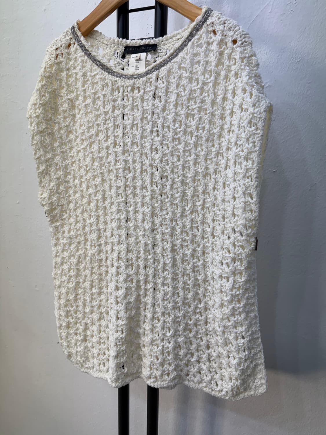 정품) 파비아나필리피 여성 크로셰 니트 탑 S  상품이미지3