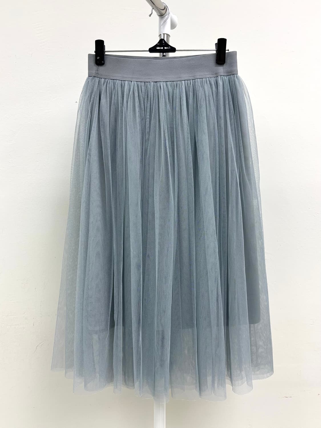 빈티지 블루그레이 샤 스커트 상품이미지3