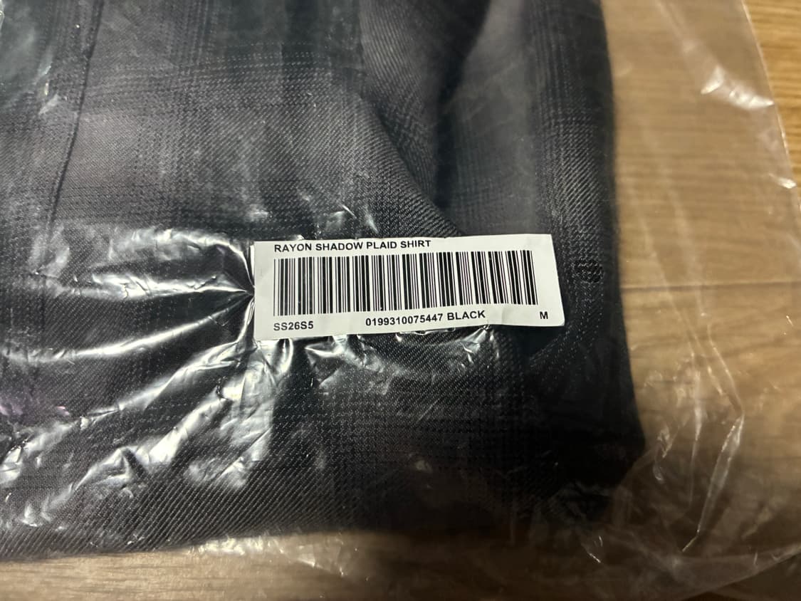 M) 슈프림 레이온 쉐도우 플레이드 셔츠 상품이미지3