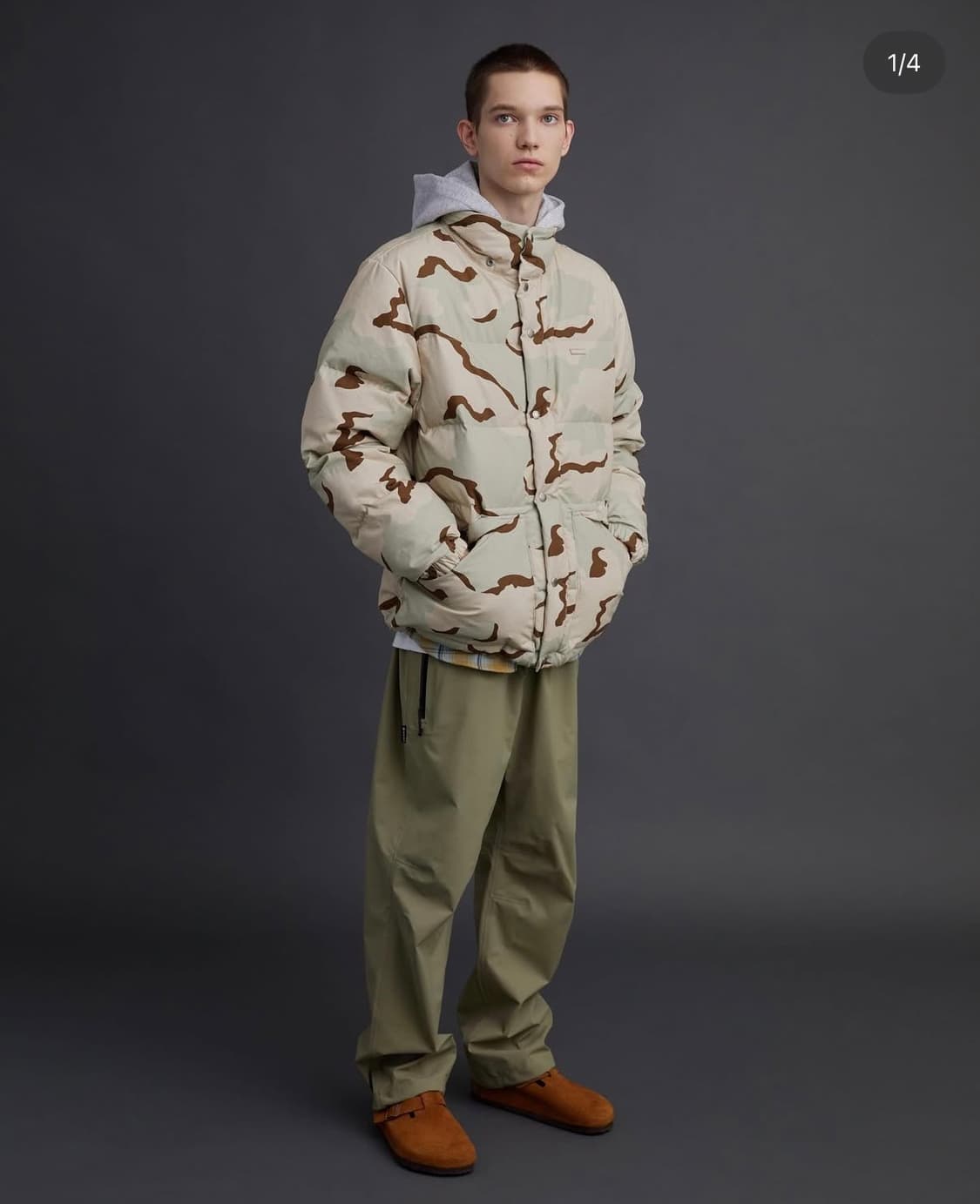 디스이즈네버댓 21FW 데저트 카모 패딩 상품이미지1