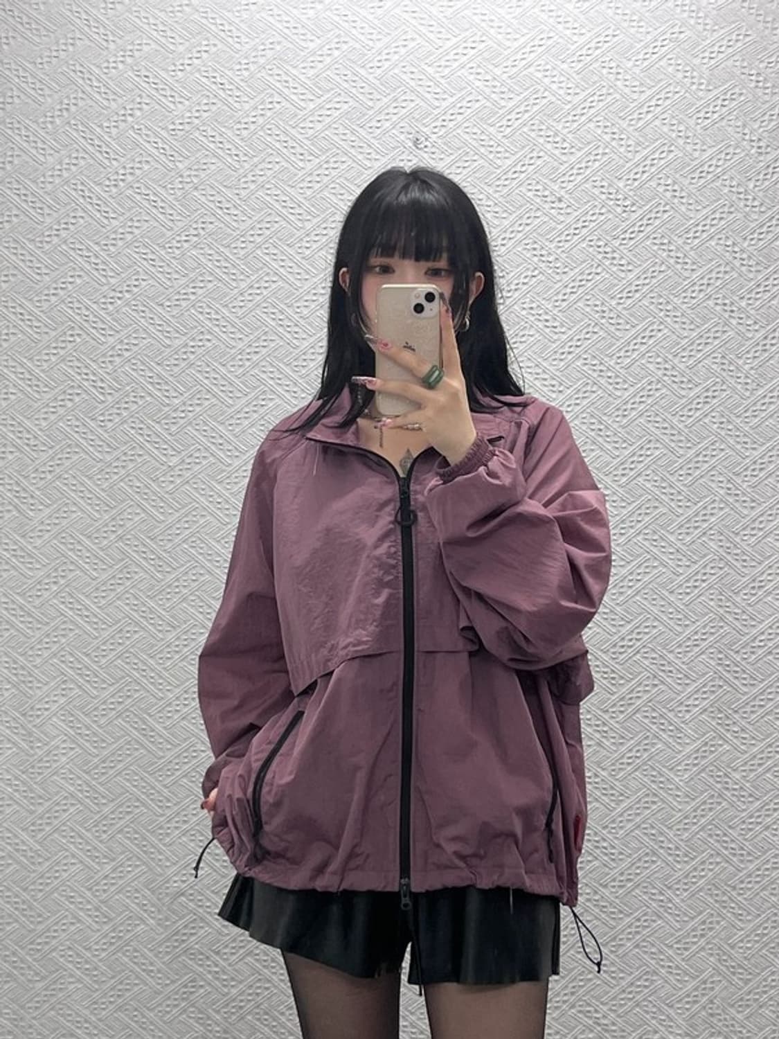 유니폼브릿지 올드스쿨 빈티지 포도맛 바람막이 자켓 L C11677 상품이미지2