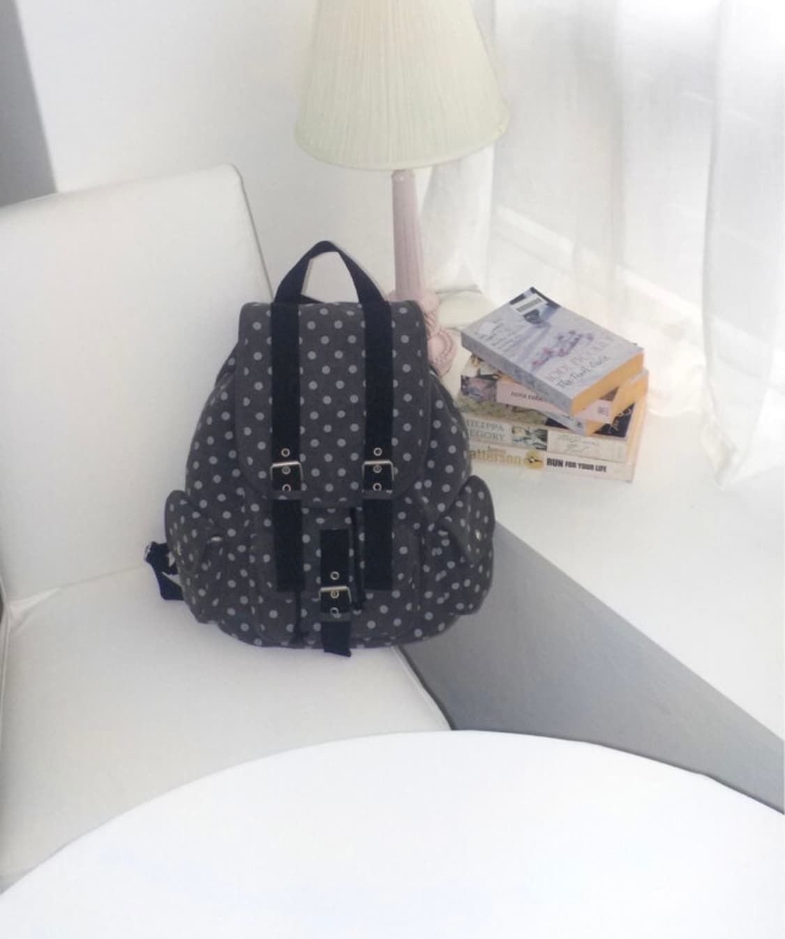 cozing 코징 딩딩 도트 백팩 블랙 상품이미지2
