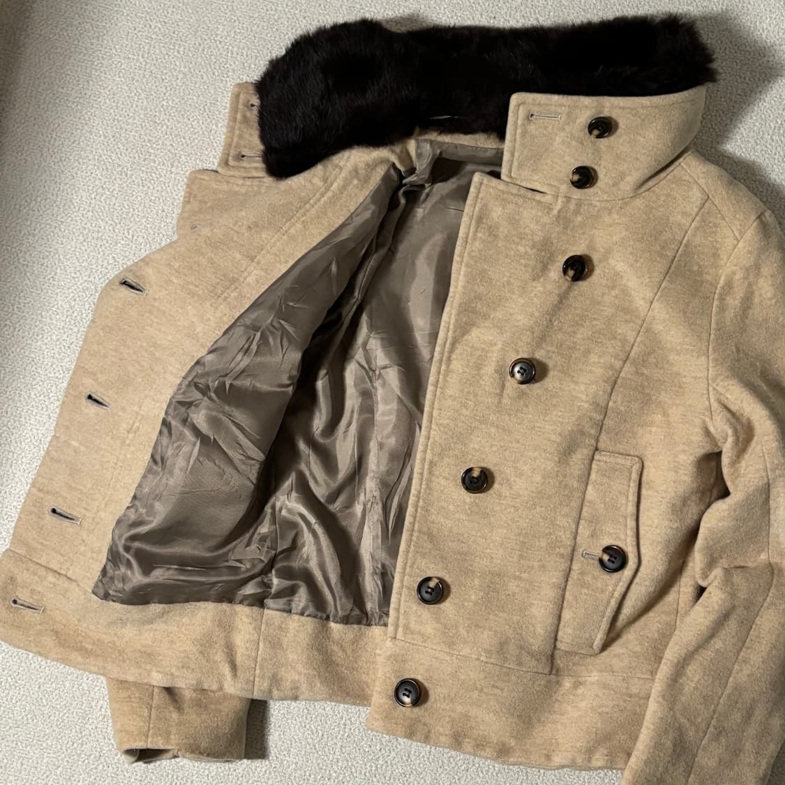 일본빈티지 모리걸 모리룩 퍼 자켓 상품이미지2