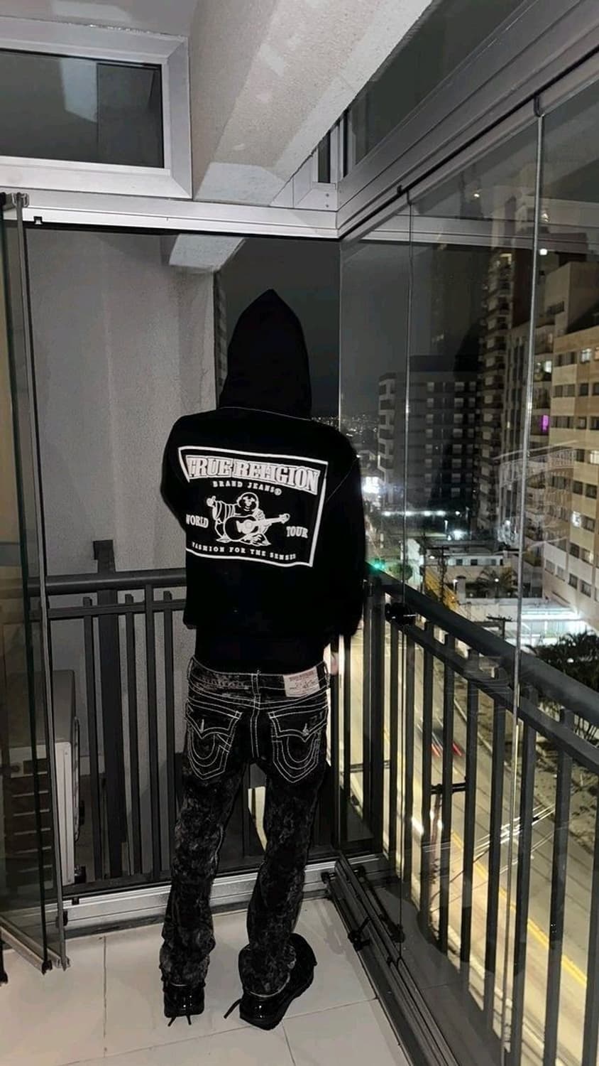 트루릴리젼 블랙 후드집업 상품이미지1