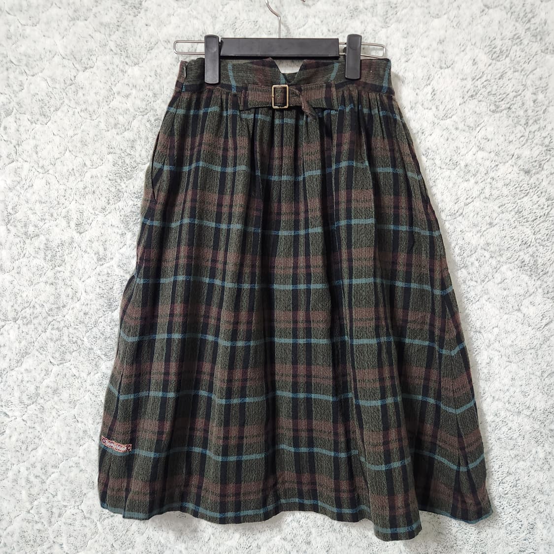 J151 [S] 썰스데이아일랜드 체크 치마 스커트 상품이미지3