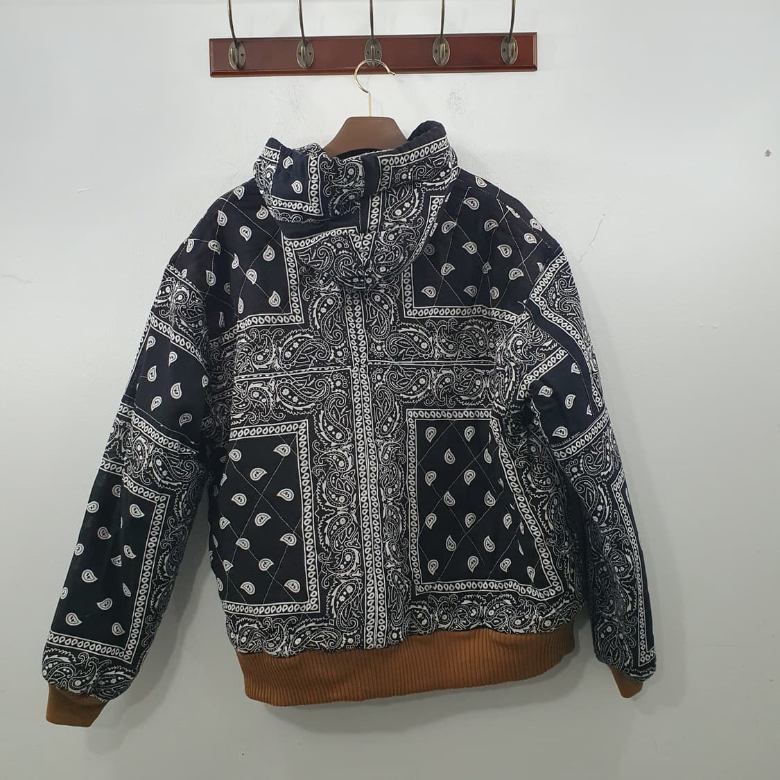 추XL-2XL 칼하트 남성 오버핏 빈티지 반다나 페이즐리 후드 자켓 상품이미지8