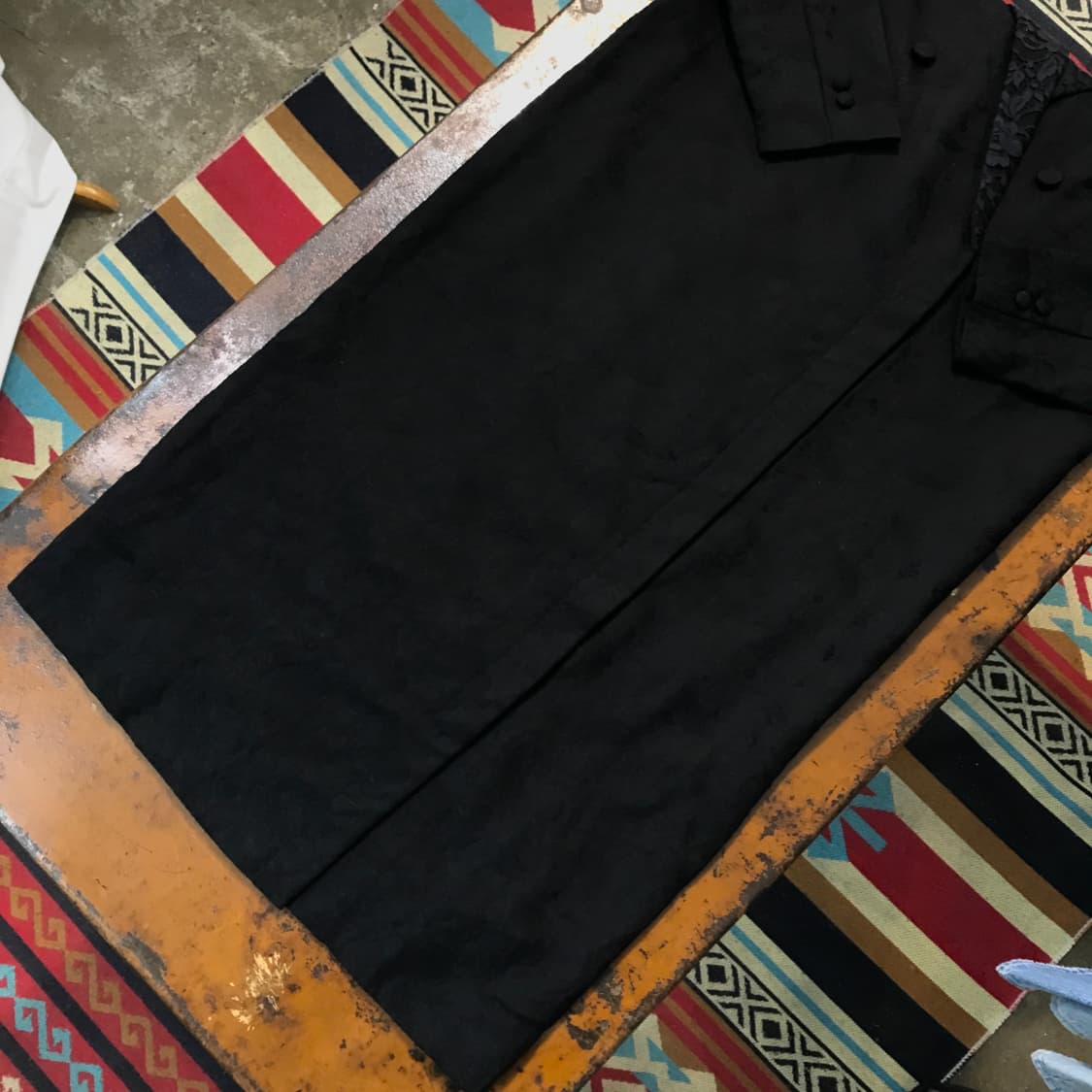 브룩스브라더스 블랙네이비 레이스 드레스코트 여성 55 사이즈 상품이미지3