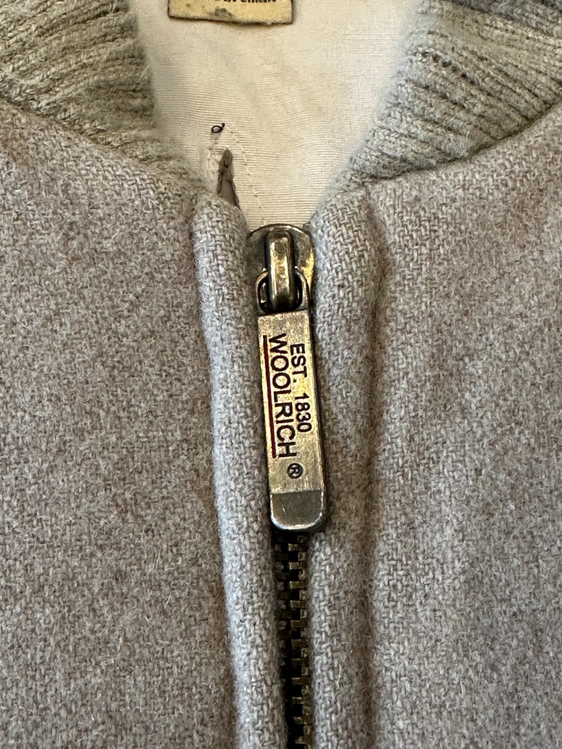 울리치 베이지 울 봄버 자켓 Xl 상품이미지4