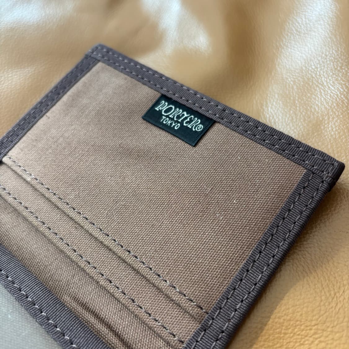 PORTER 포터 덕 카드 케이스 지갑 월렛 카멜 상품이미지5