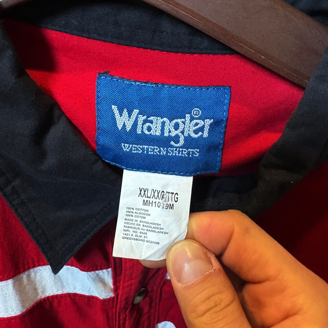 Wrangler 랭글러 화이트 라이닝 웨스턴 셔츠 레이싱웨어 디테일 상품이미지7