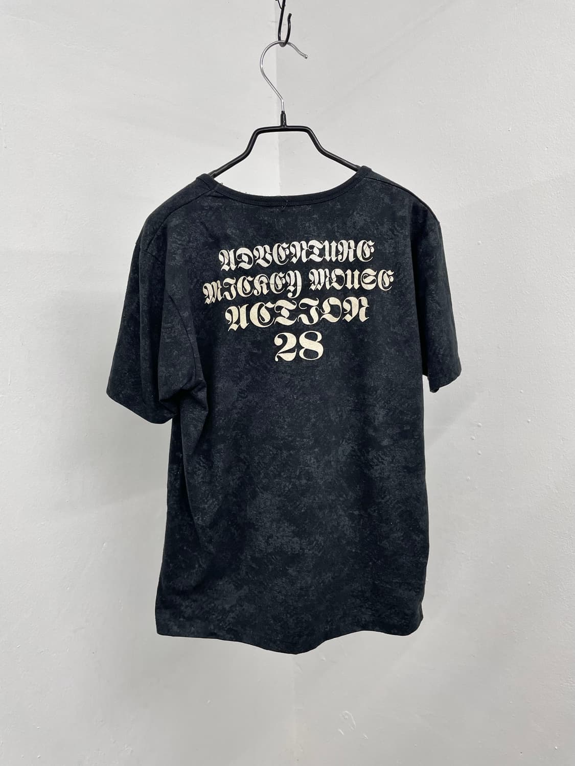 펑크 미키마우스 체크 레터링 반팔티  상품이미지6