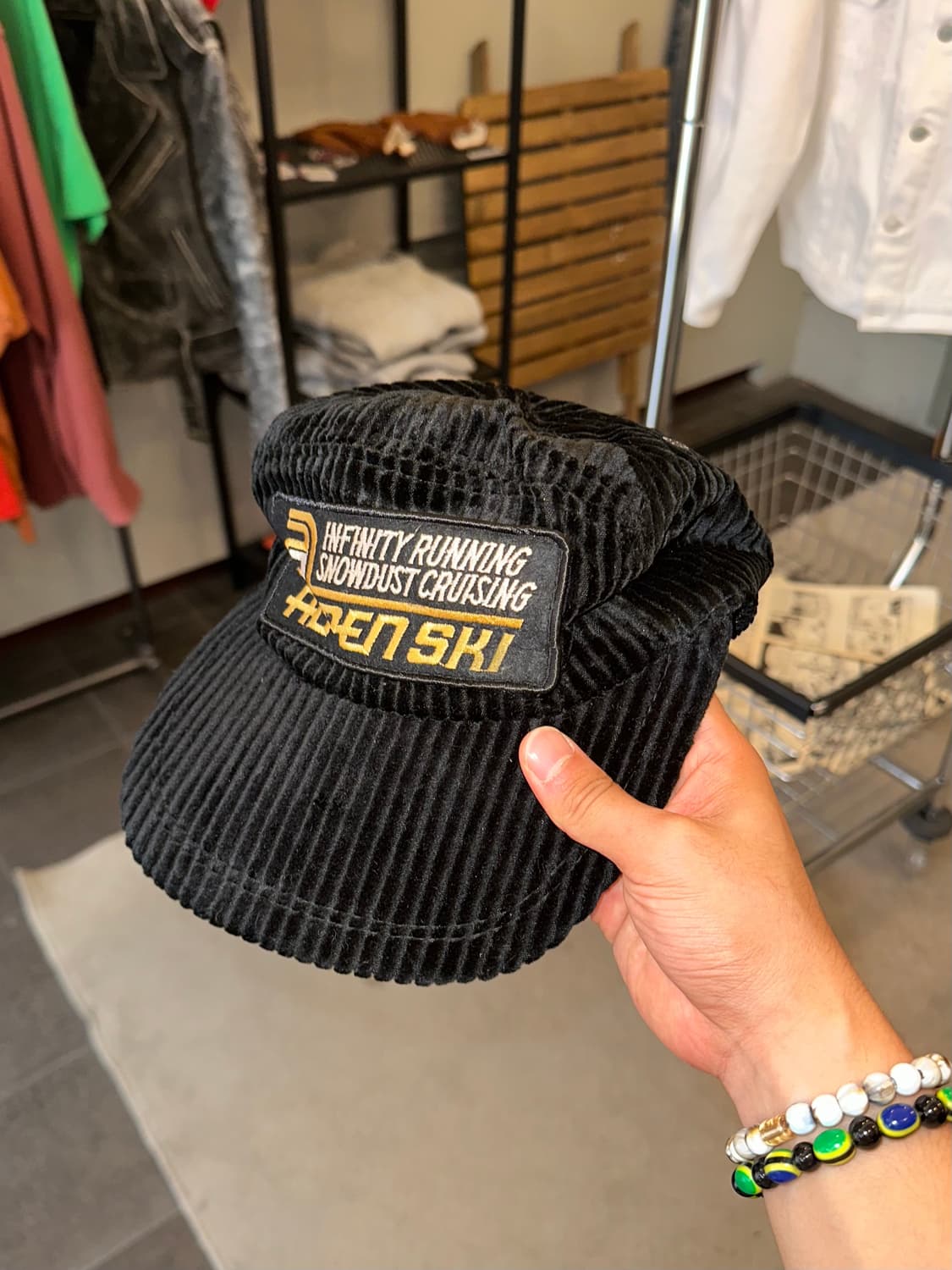 90’s Alpen Ski corduroy trucker cap 상품이미지4