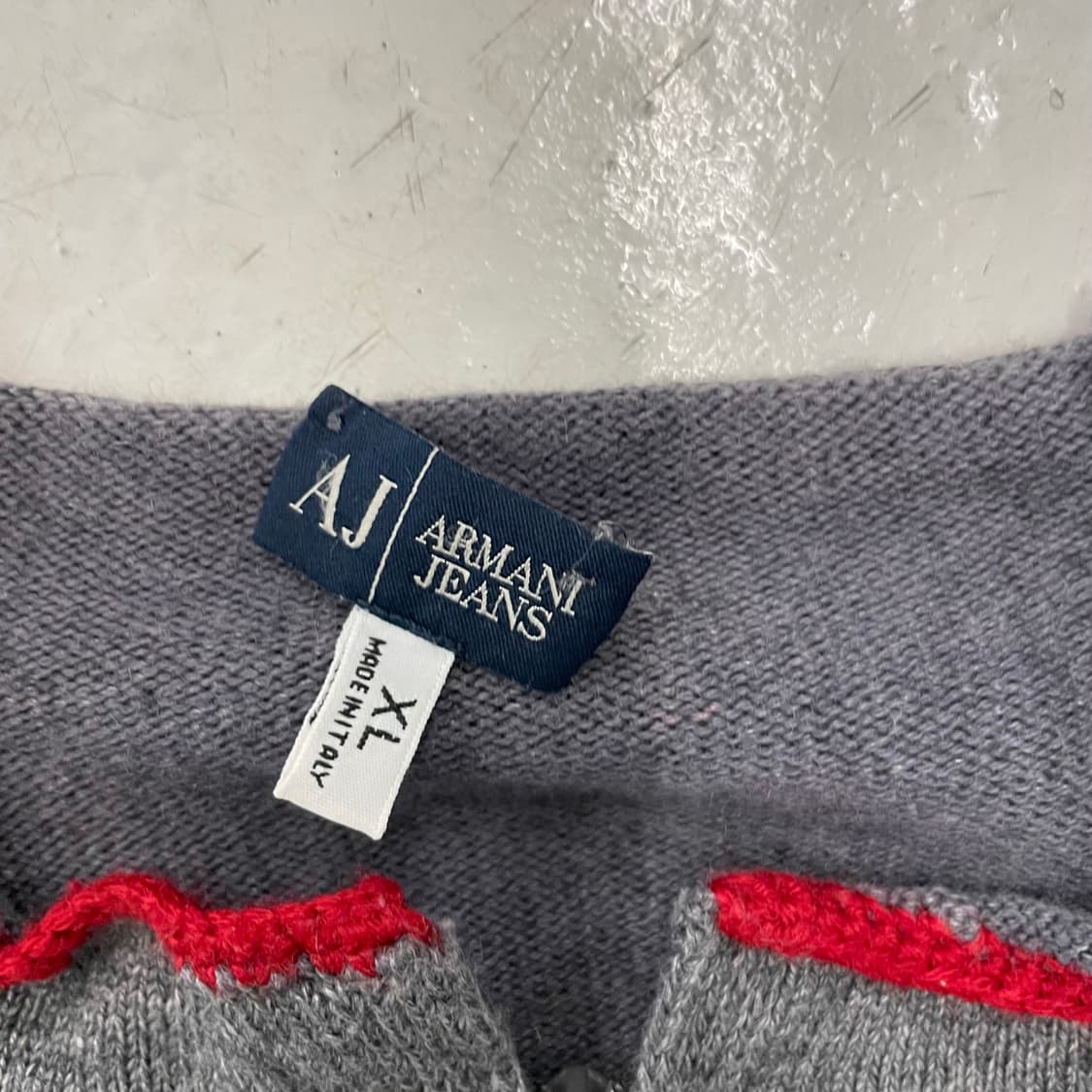 아르마니 진스 사이드 라인 2웨이 니트 집업 상품이미지5