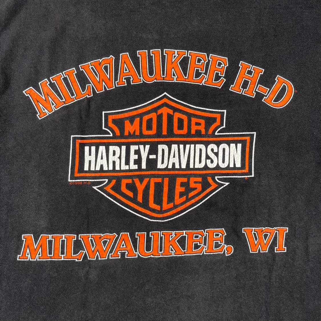 빈티지 할리데이비슨 1998 플레임이글 반팔 상품이미지7