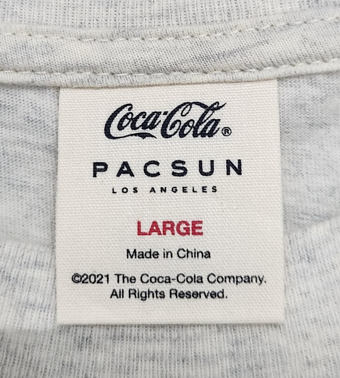 PACSUN X 코카콜라 프린팅 긴팔 티셔츠 L 상품이미지4
