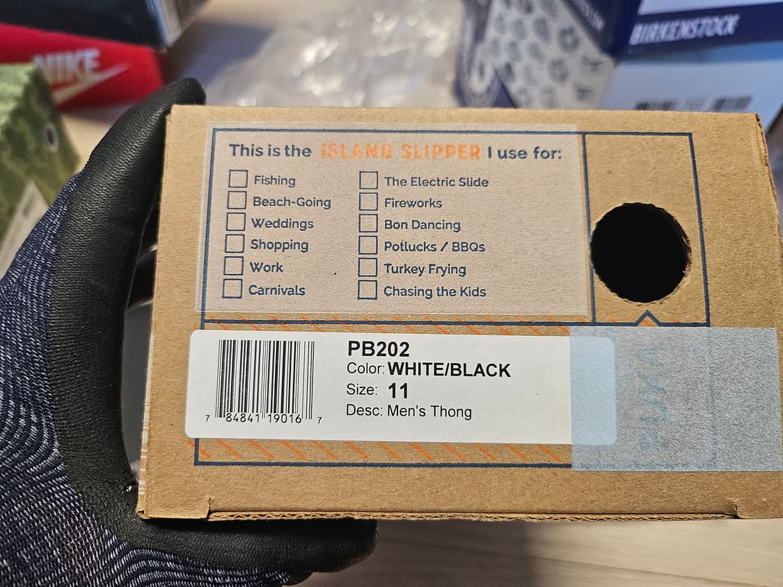 아일랜드 슬리퍼 PB202 화이트/블랙 290 상품이미지1