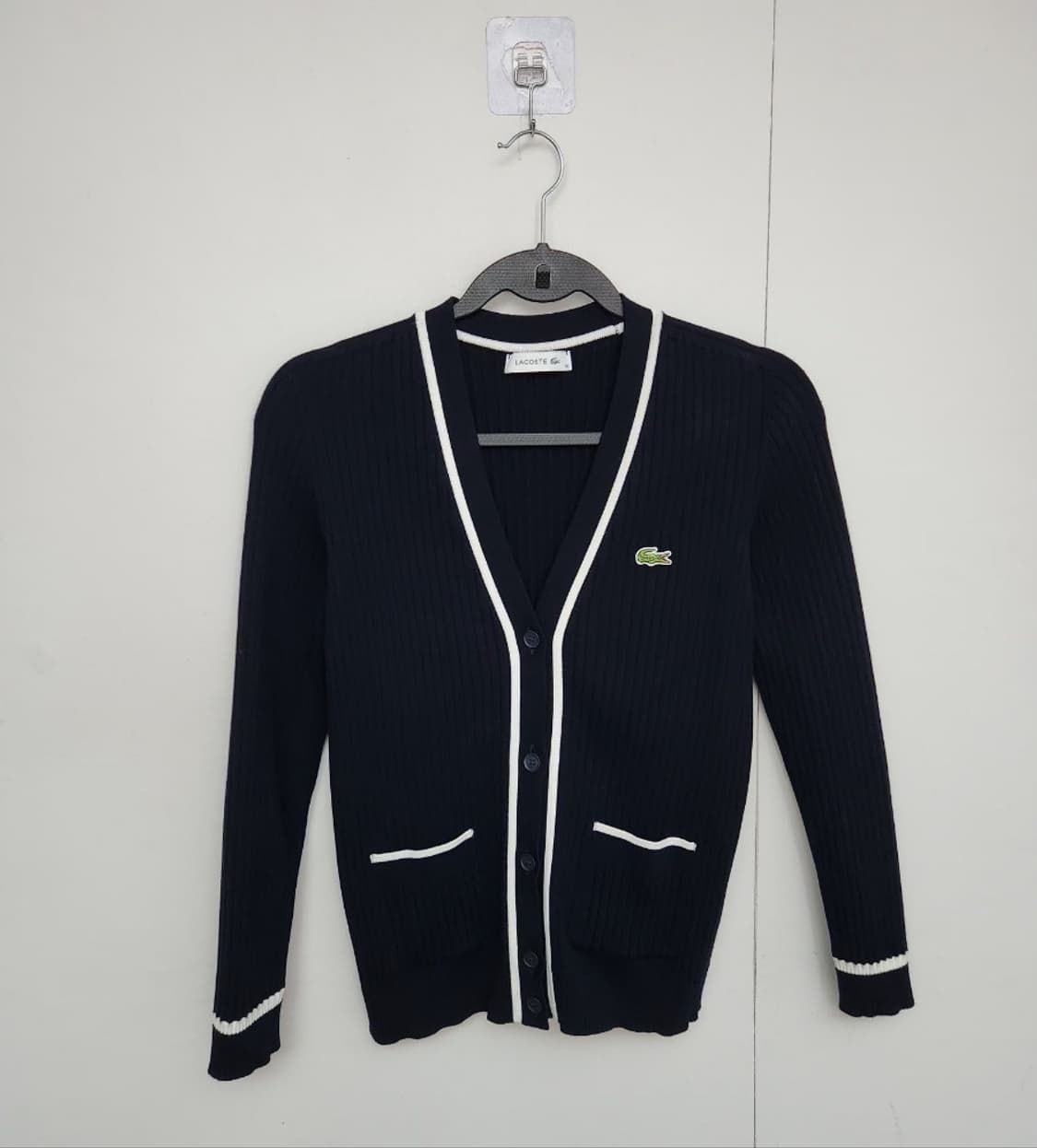 [LACOSTE 라코스테] 85 44 니트가디건 브이넥가디건 상품이미지1