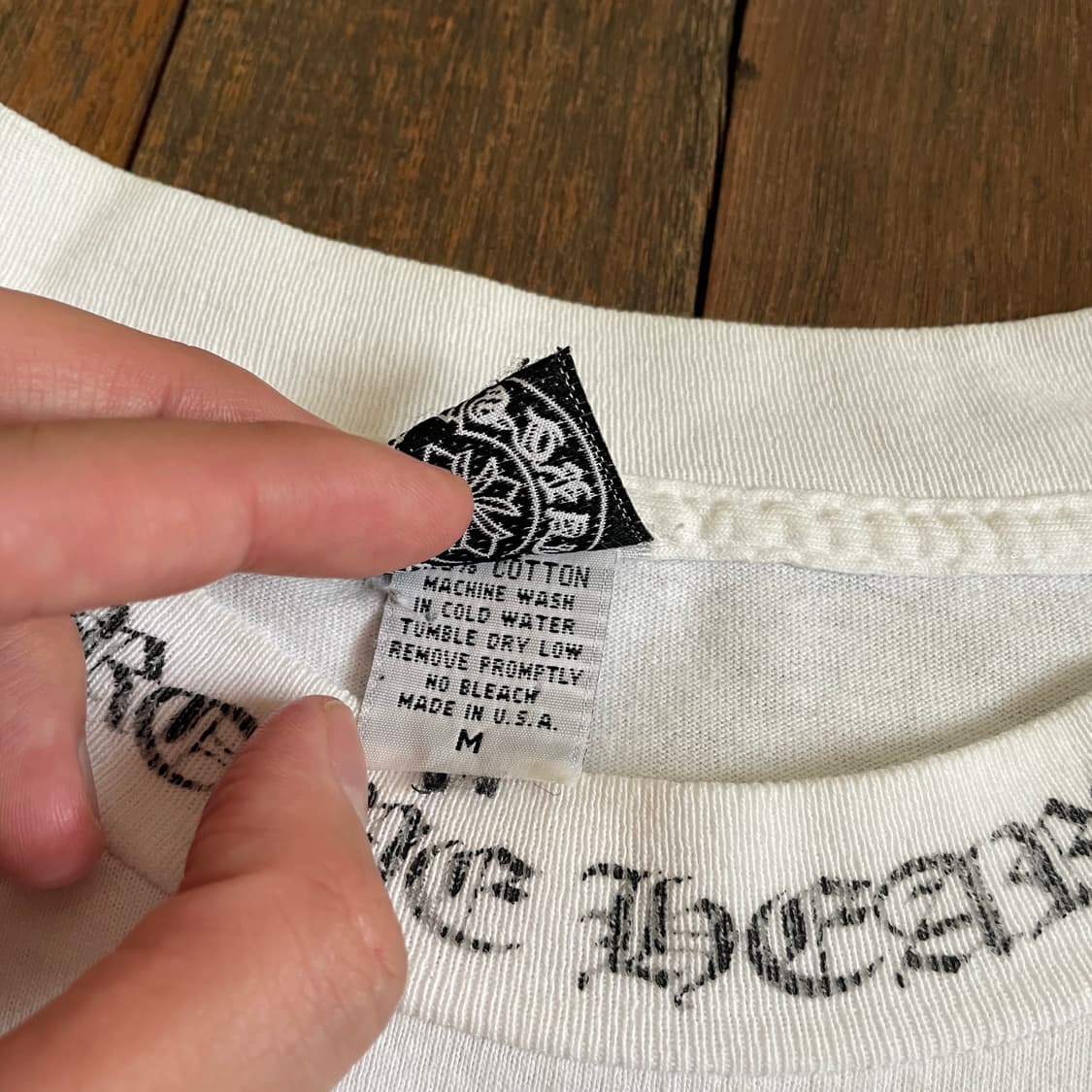 90‘s 크롬하츠 OG 싱글 스티츠 티셔츠 상품이미지3