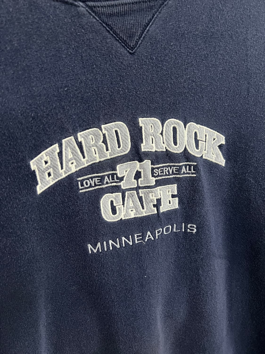 Hard Rock 90s 하드 락 카페 올드스쿨 네이비 스웻셔츠 맨투맨 상품이미지3