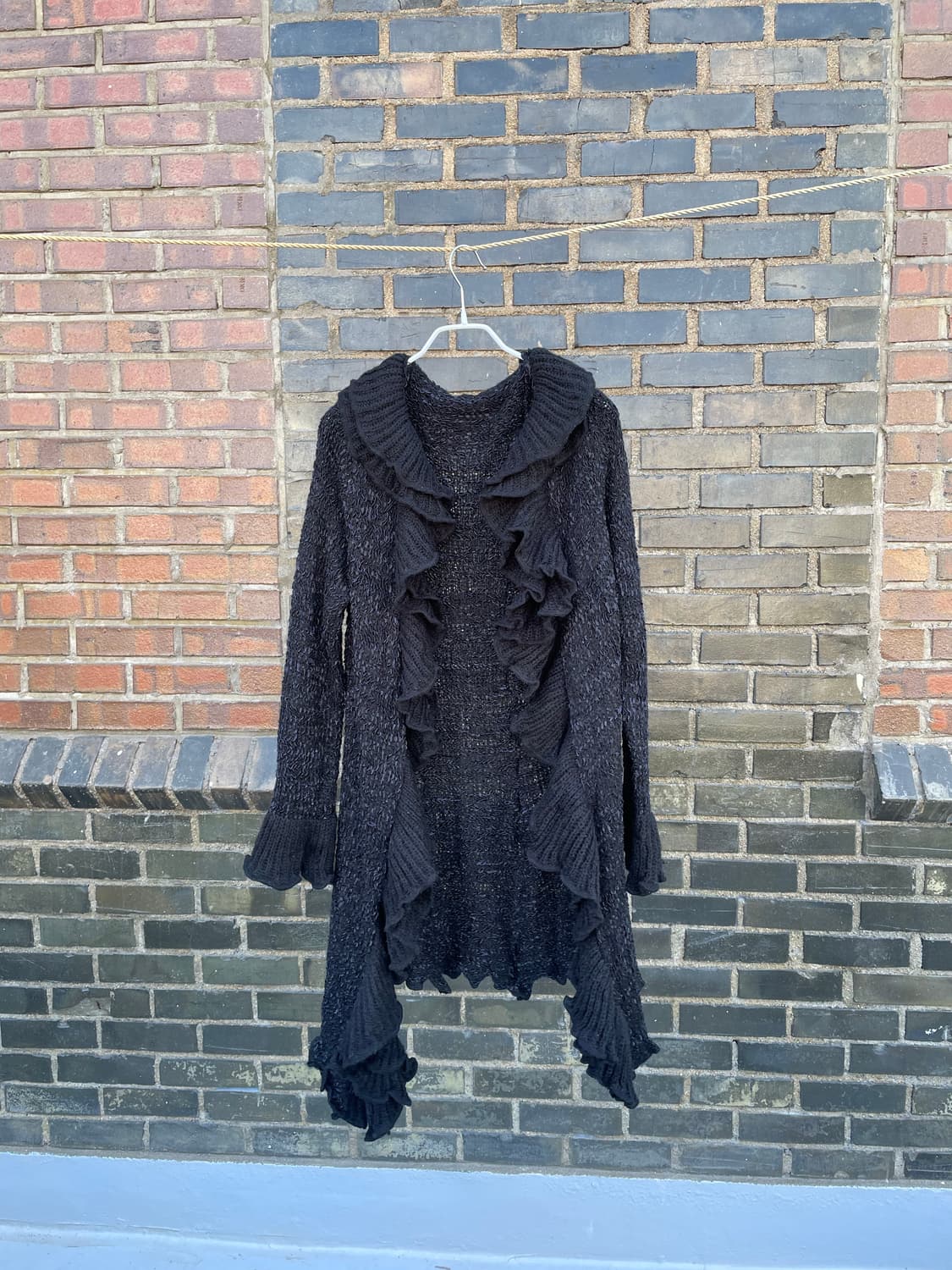 프릴짜임롱가디건 상품이미지2