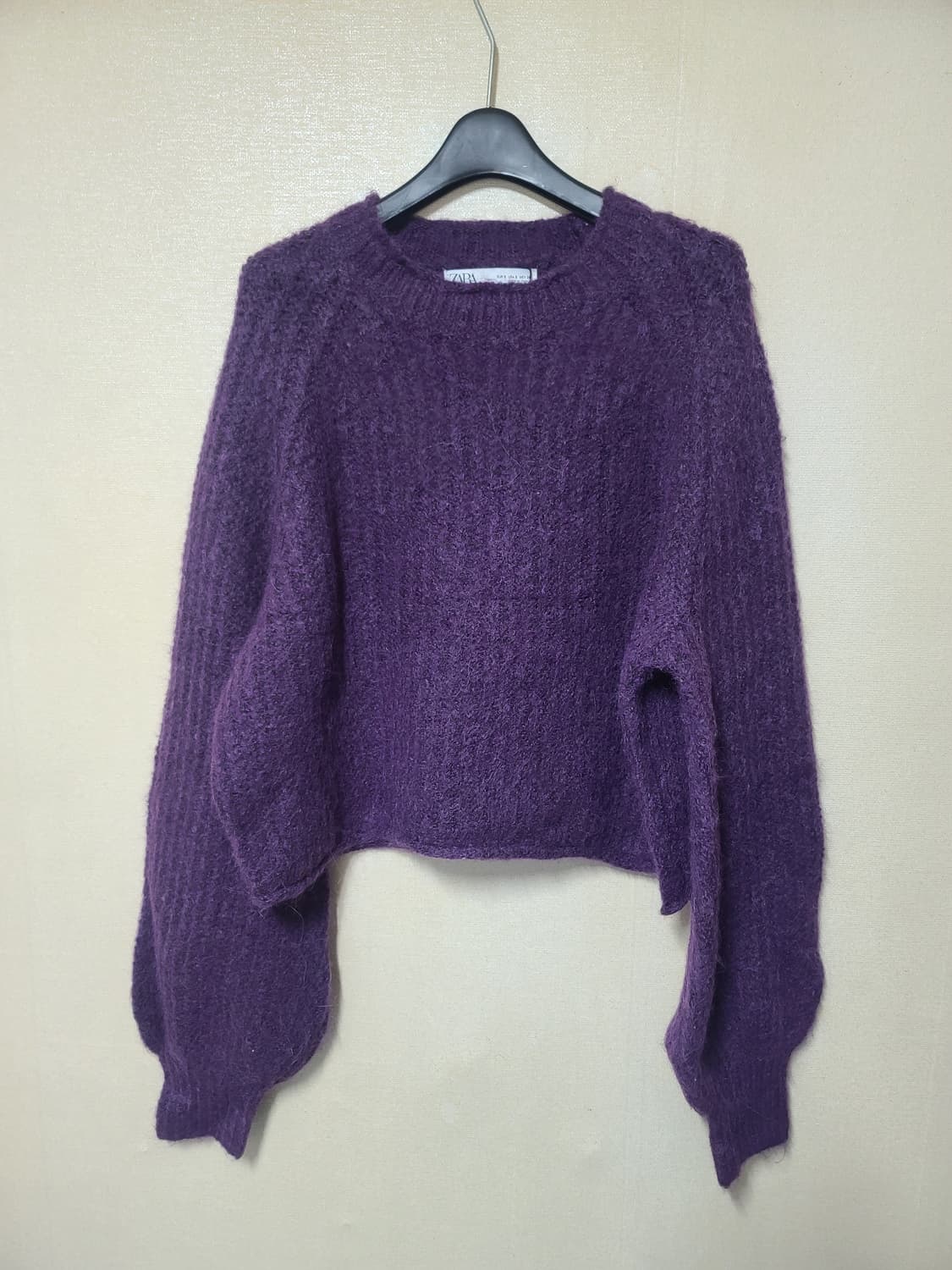 새옷 자라 알파카 혼방 크롭 니트 상품이미지1