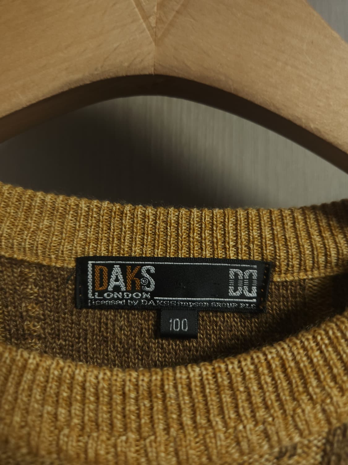 닥스 체크패턴 니트, L 상품이미지3