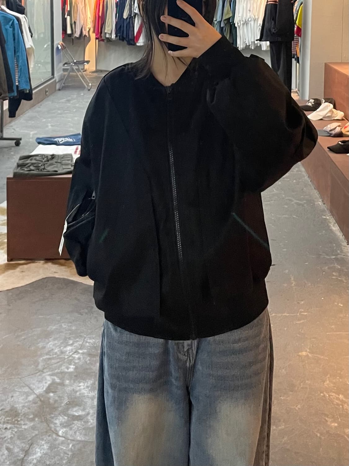 메종미네드 MA-1 블랙 항공자켓 H2433 상품이미지1