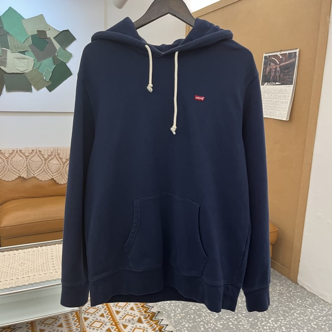 리바이스 올드스쿨 레트로 체스트로고 후드티 L C10620 상품이미지3