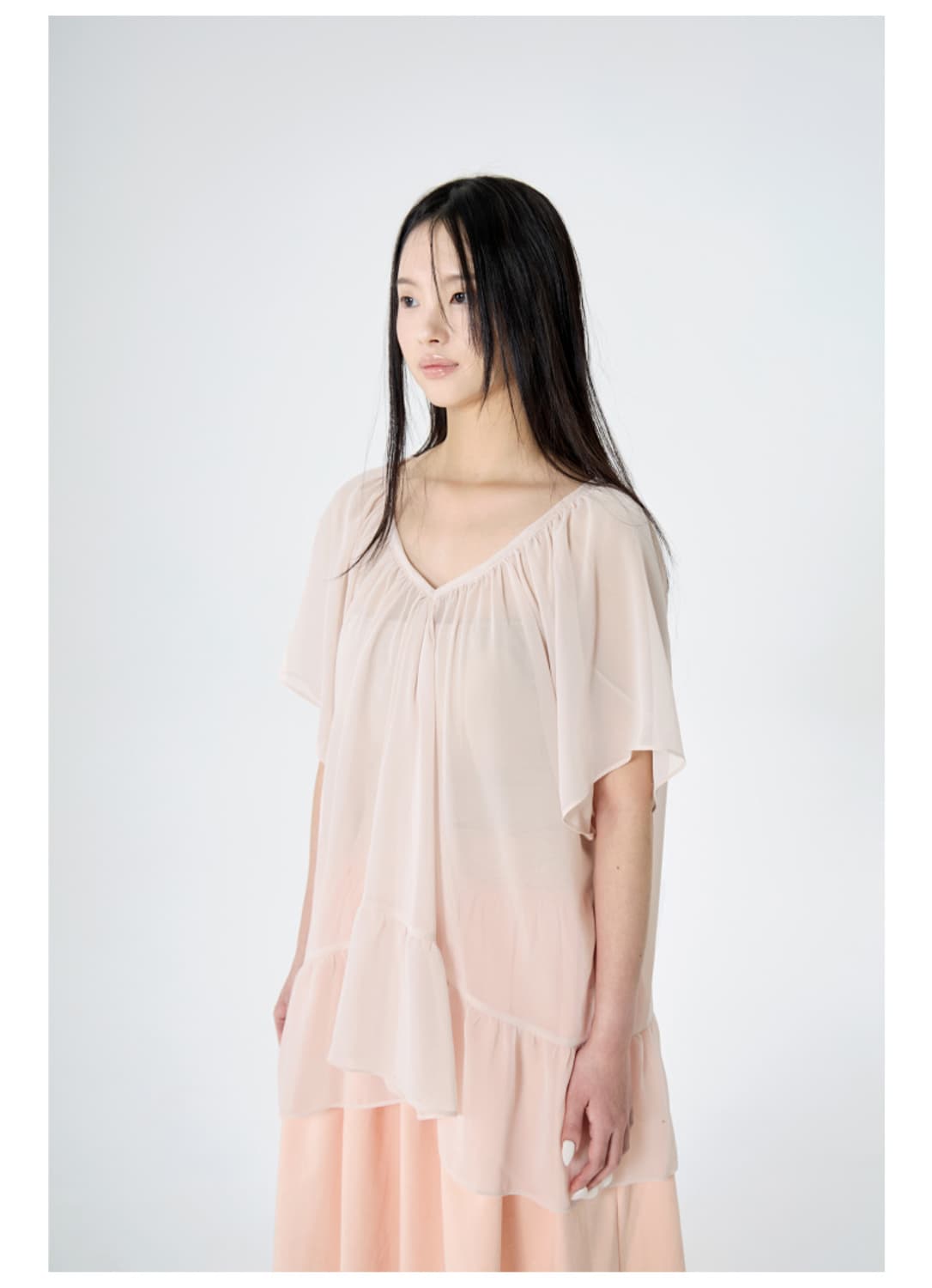 Babyrab 베이비랩 블라우스 VEIL BLOUSE IN NUDE 상품이미지2