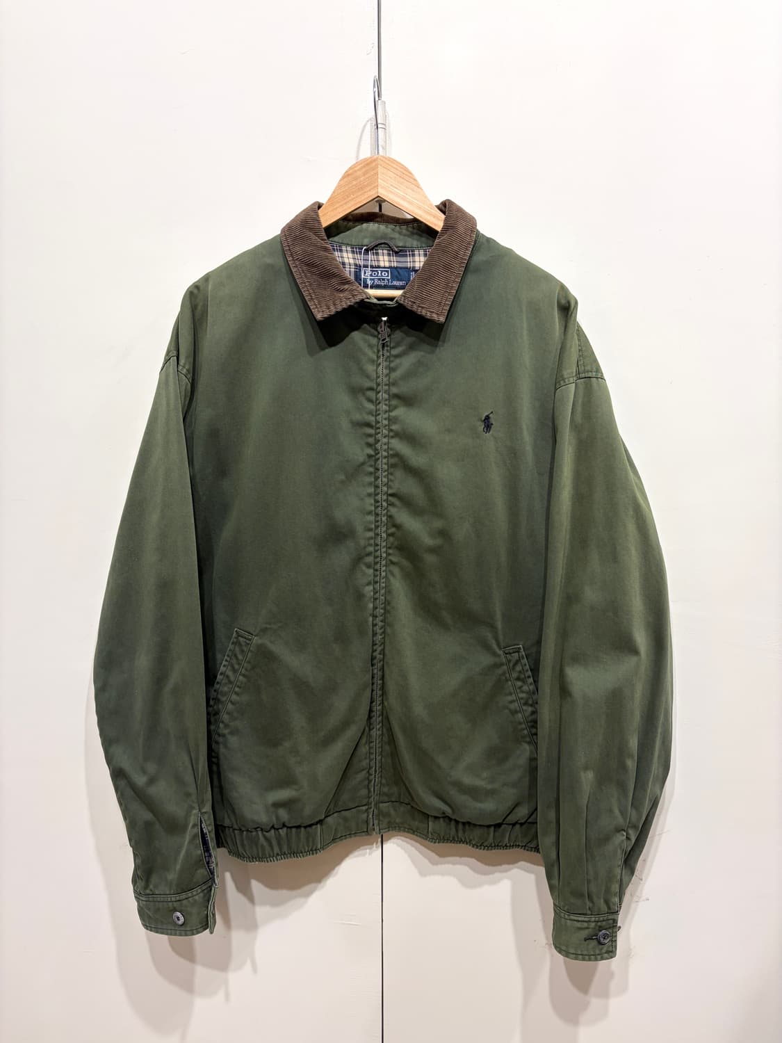 90's 폴로 랄프로렌 코듀로이 블루종 자켓 상품이미지1