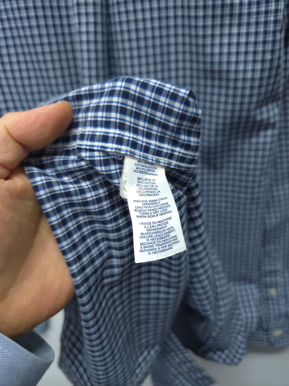 CHAPS 챕스 월계관 자수 체크셔츠 ( 남성95 ) 상품이미지10