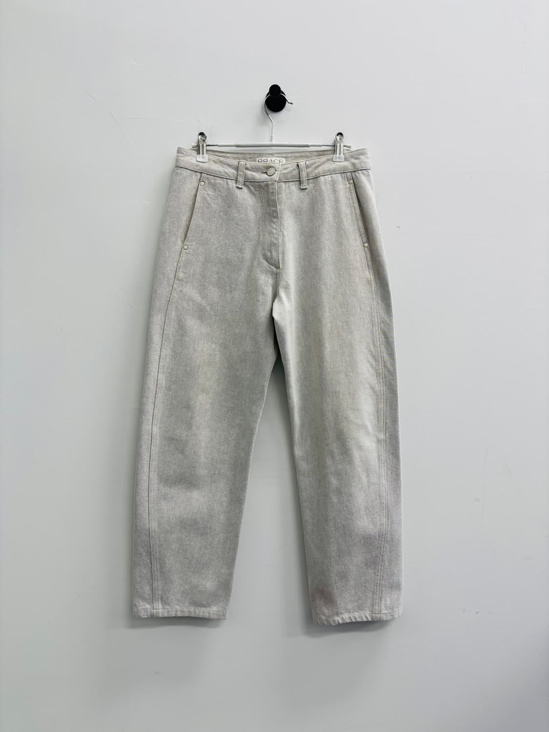 레이스(rrace) 빈티지 워싱 스트레이트 데님 팬츠 그레이 상품이미지1