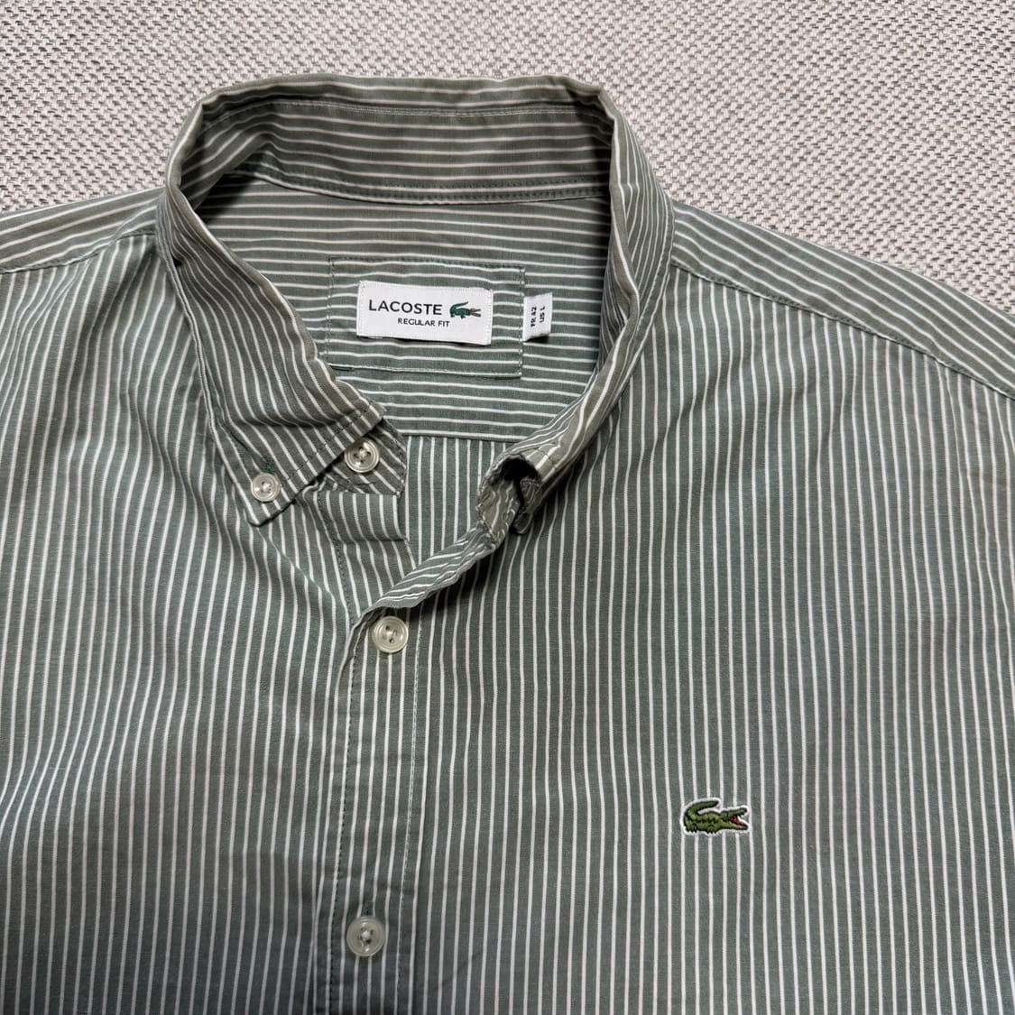 라코스테 스트라이프 셔츠 상품이미지2
