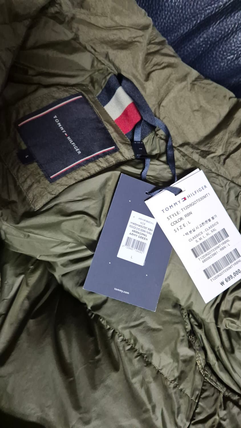 타미힐피거 가먼트다이 덕다운 패딩 상품이미지6