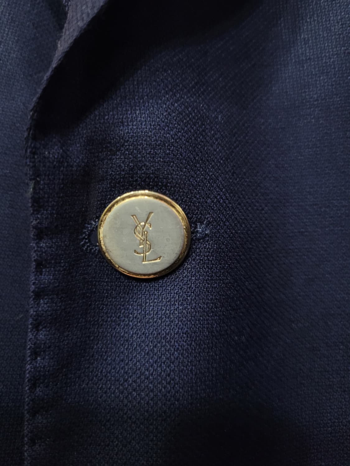 입생로랑 빈티지 금장버튼 YSL 각인 블레이저 자켓  상품이미지3